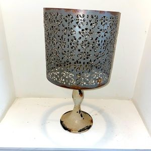 Vintage look Candle Holder Lamp